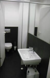 Muster moderne WC-Anlagen