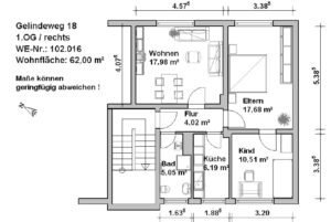 VE 102016 Gelindeweg 18  1OG re